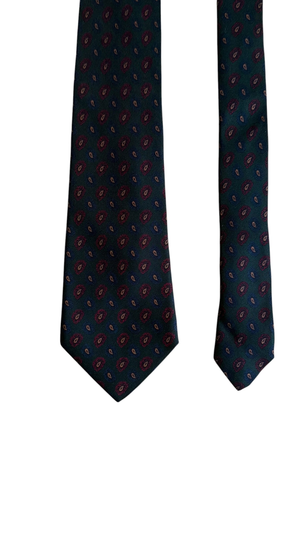 LONDON HOUSE by Rubinacci Vintage Printed Wool Tie.
