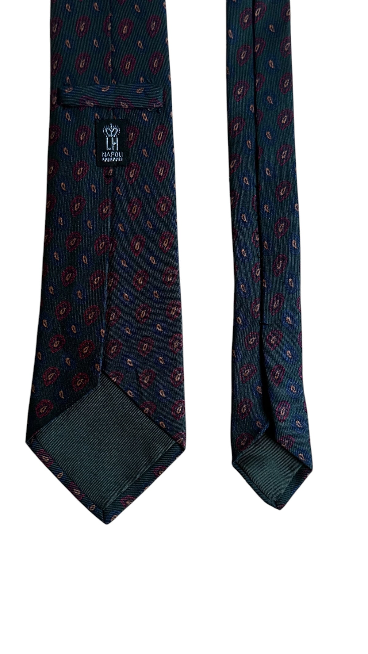 LONDON HOUSE by Rubinacci Vintage Printed Wool Tie.