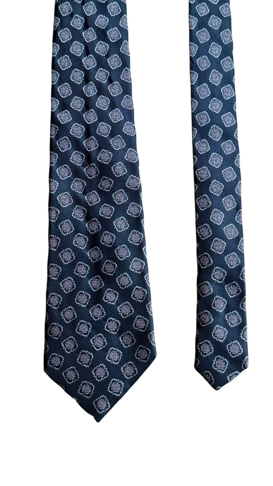 CHANEL Vintage Printed Silk Tie.