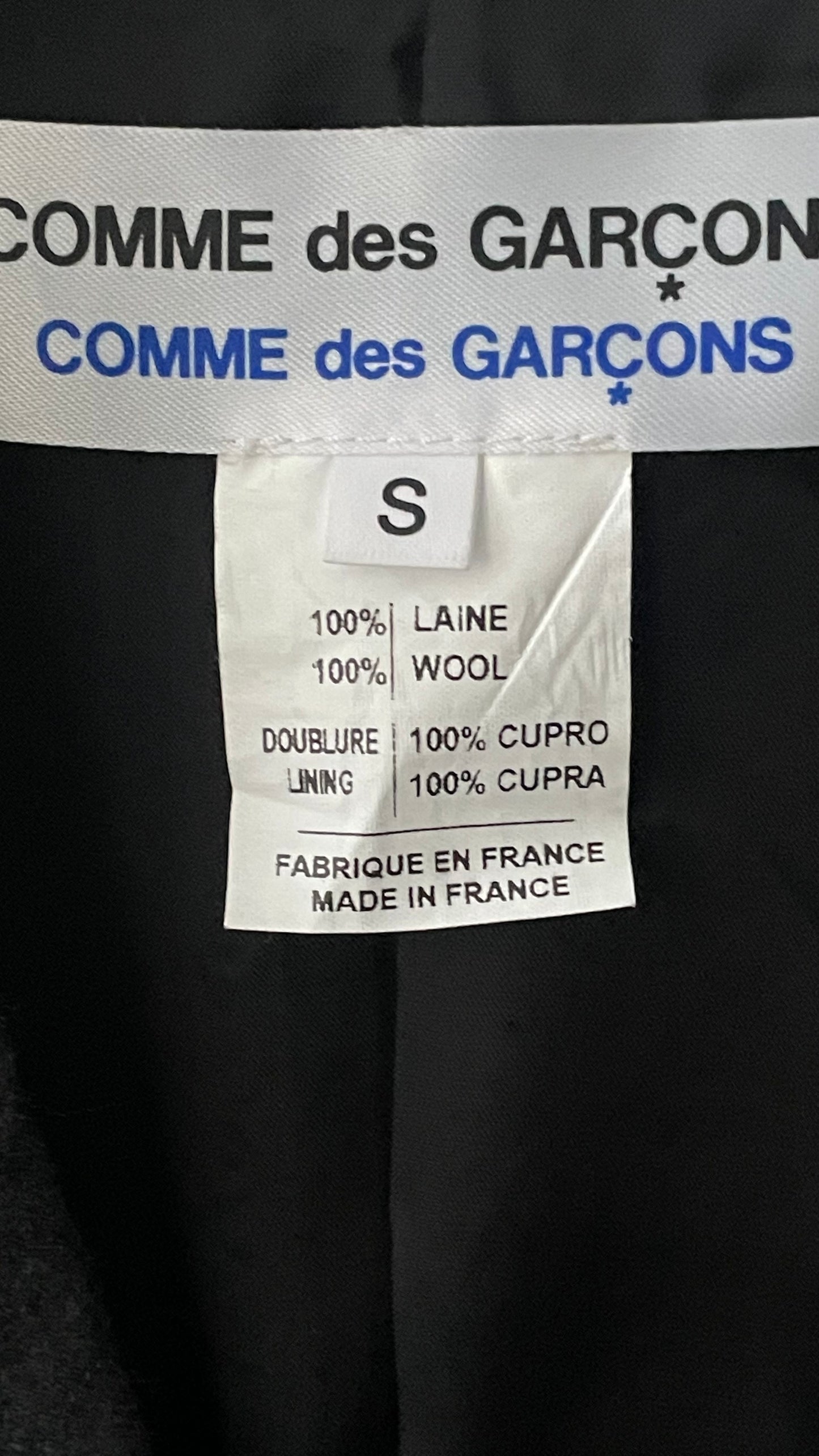 CdG Grey Soft Lightweight Wool Single Breasted Jacket. (Women’s Size S)