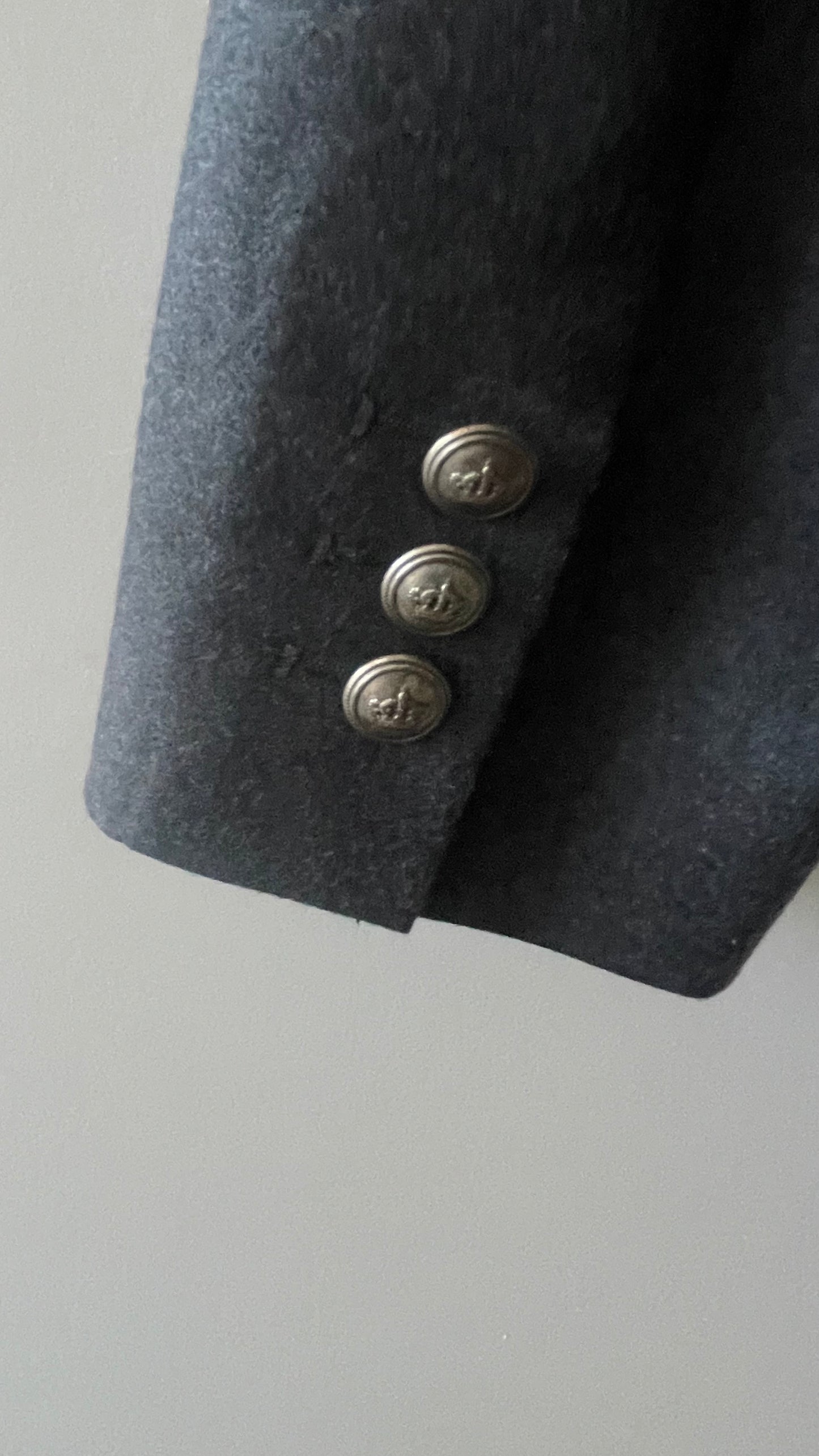 CdG Grey Soft Lightweight Wool Single Breasted Jacket. (Women’s Size S)