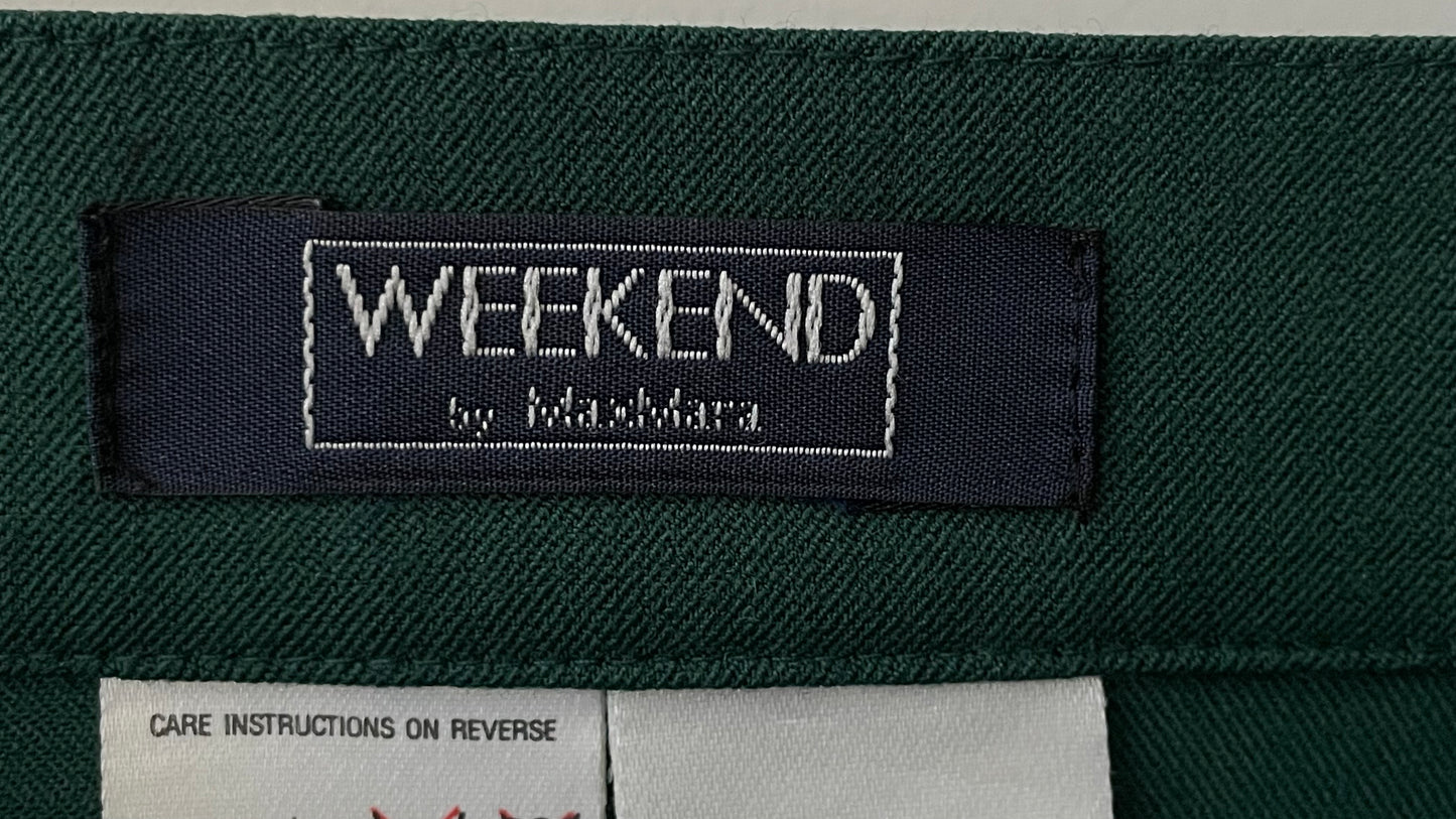 Weekend by MAX MARA Vintage Dark Green Wool Skirt. (Women’s Size 8/10)