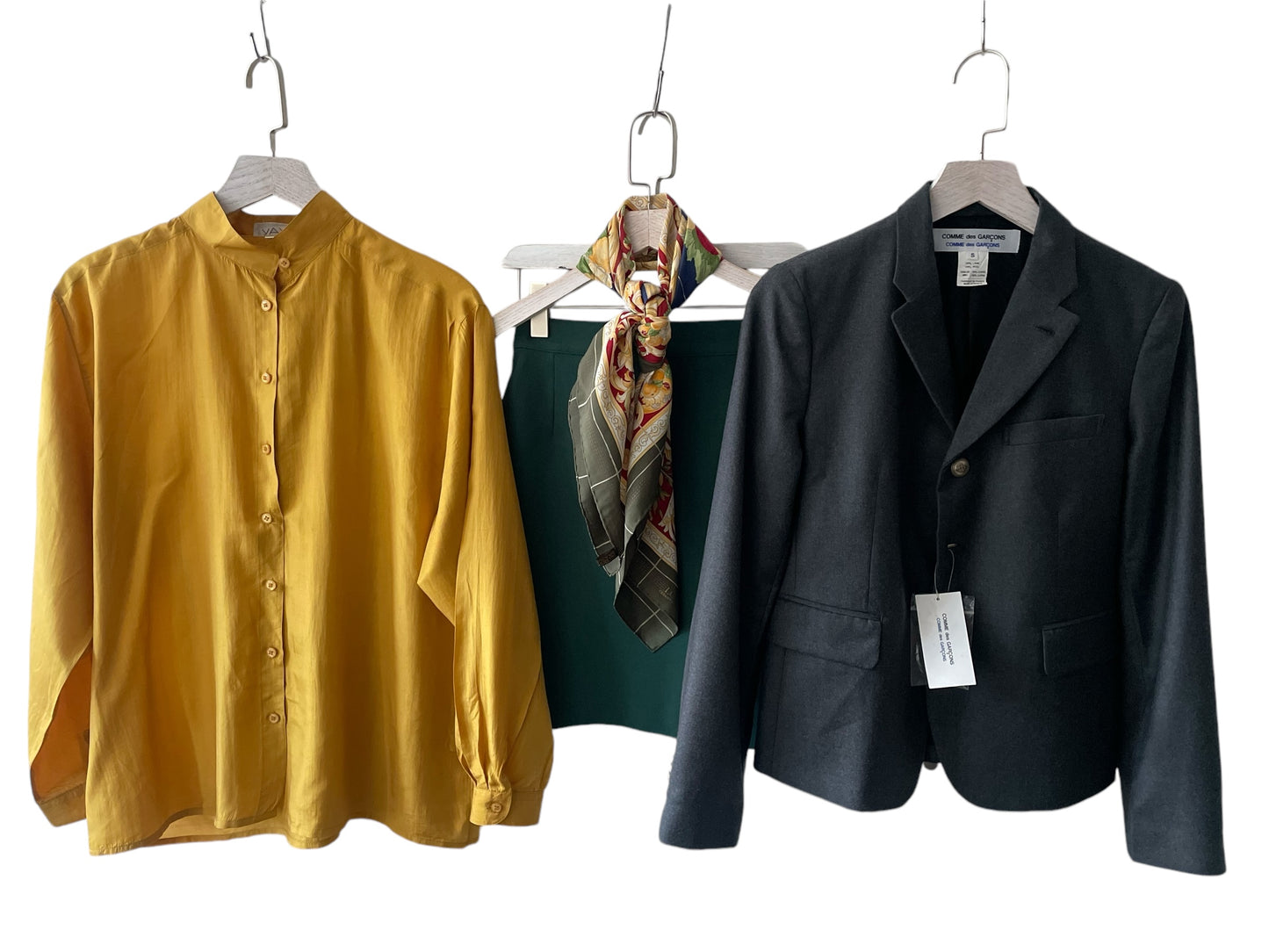 CdG Grey Soft Lightweight Wool Single Breasted Jacket. (Women’s Size S)