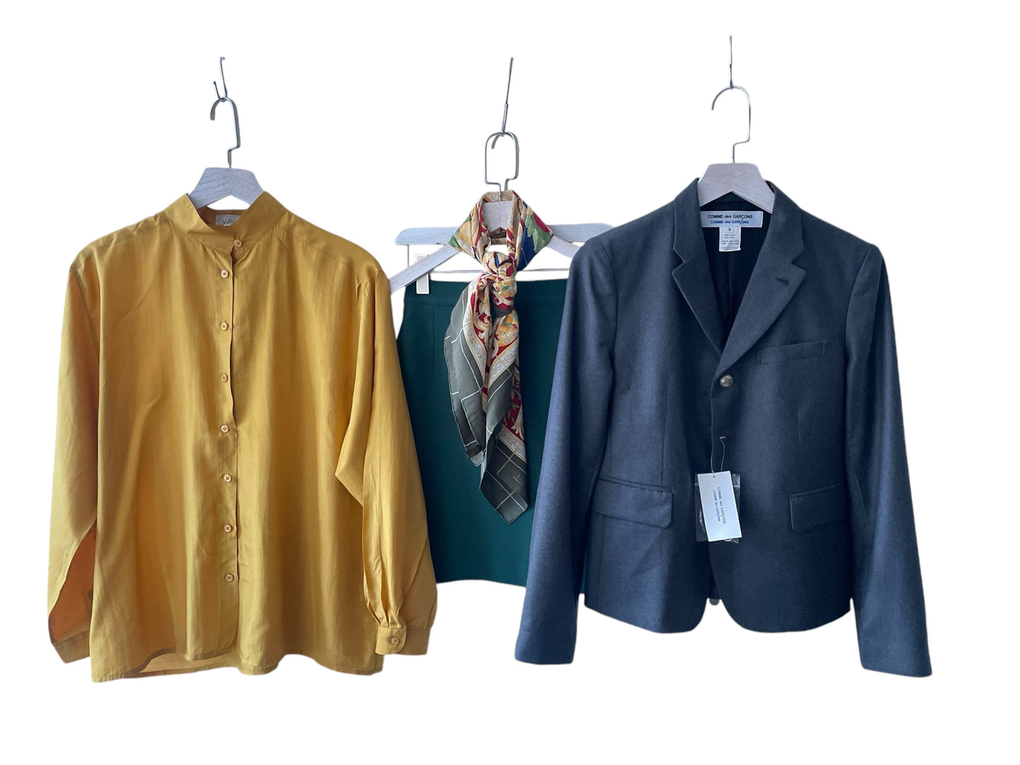 CdG Grey Soft Lightweight Wool Single Breasted Jacket. (Women’s Size S)