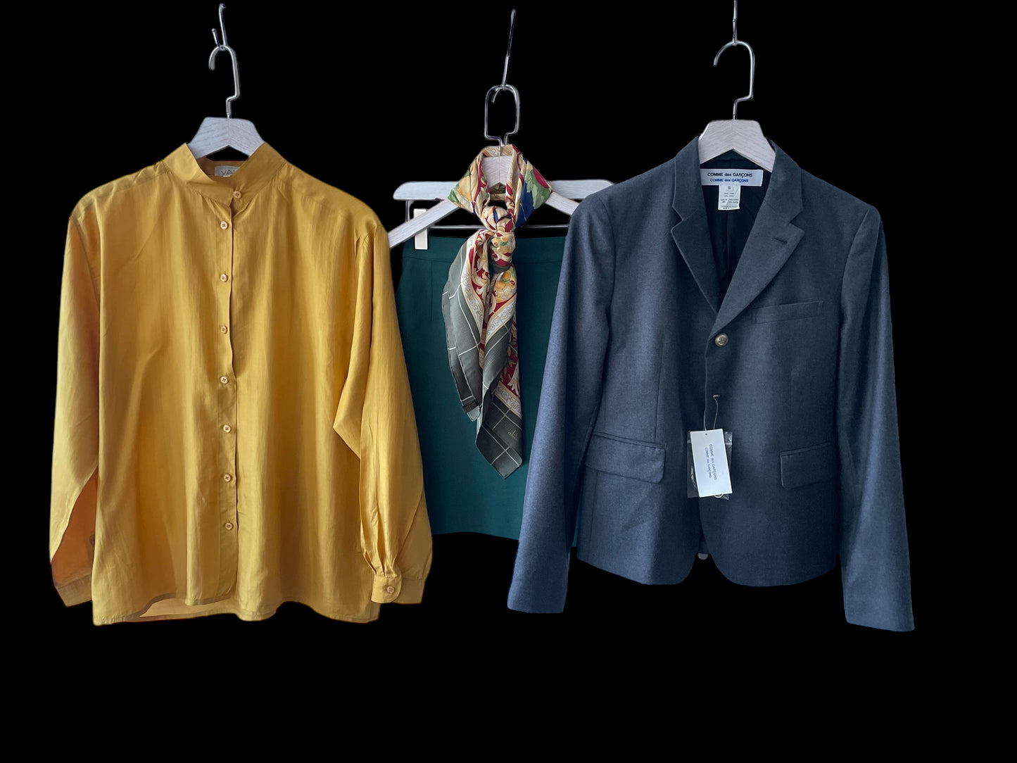 CdG Grey Soft Lightweight Wool Single Breasted Jacket. (Women’s Size S)