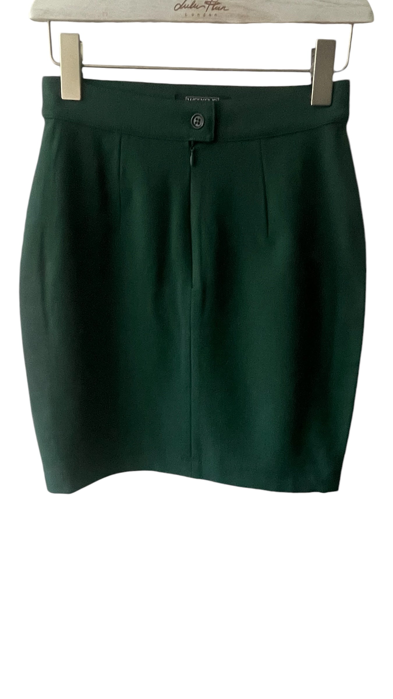 Weekend by MAX MARA Vintage Dark Green Wool Skirt. (Women’s Size 8/10)