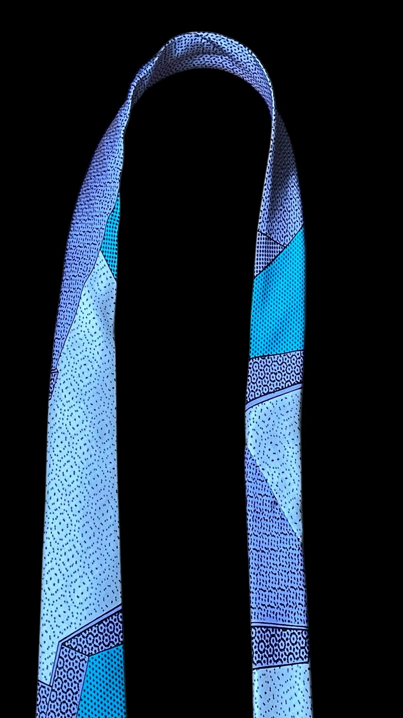 MEMPHIS MILANO Vintage Light Purple Crepe Silk Tie (Skinny Square Front Size 5.2 cm)