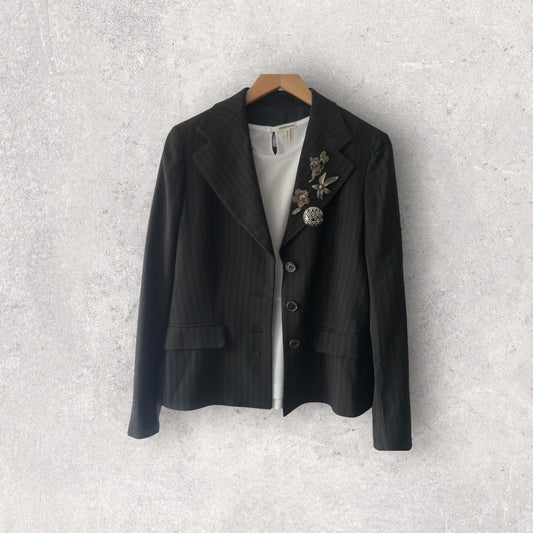 HERMES Vintage White Cotton Tank Top. Size S (Small/Medium Body fitted).