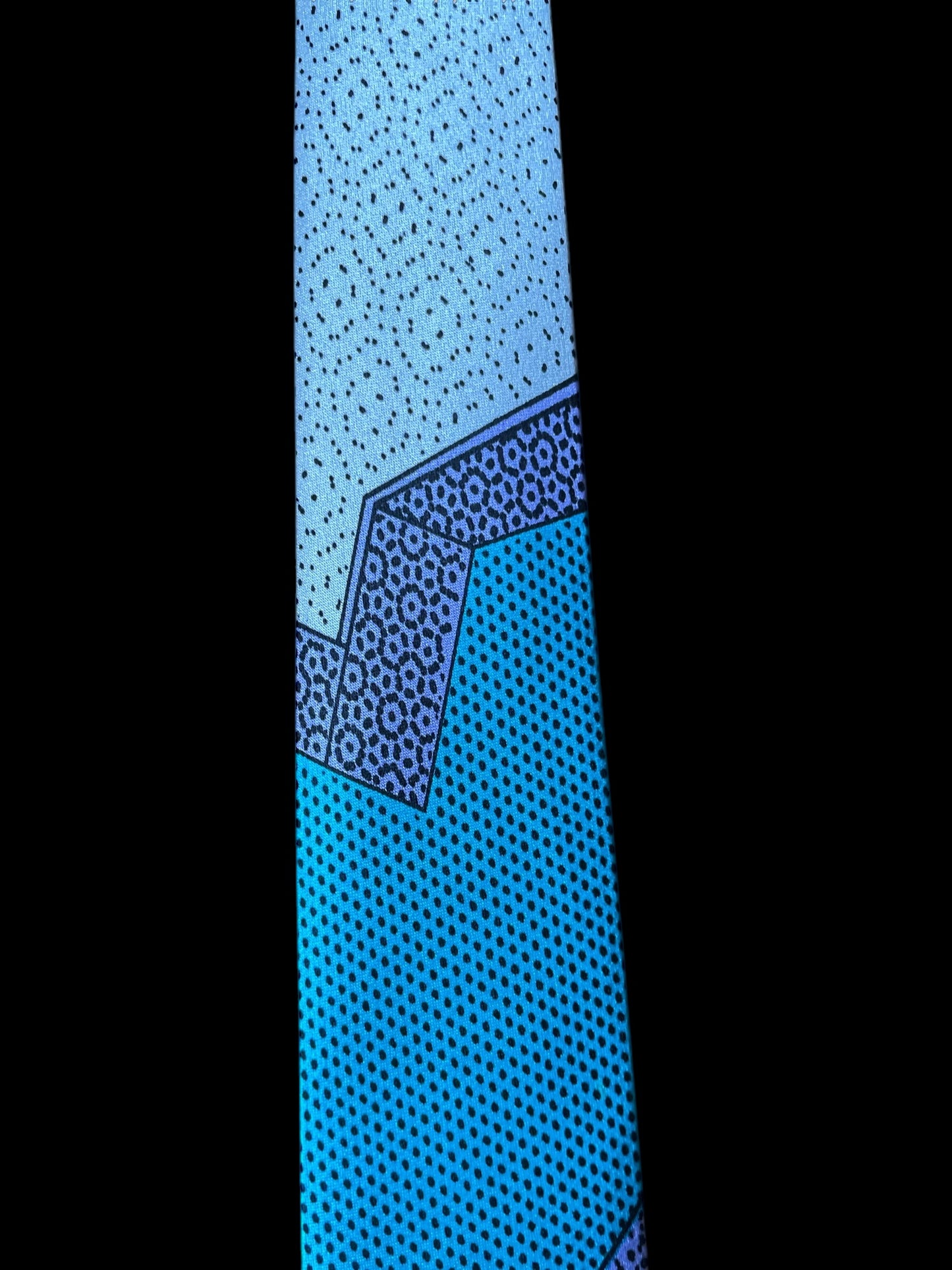 MEMPHIS MILANO Vintage Light Purple Crepe Silk Tie (Skinny Square Front Size 5.2 cm)