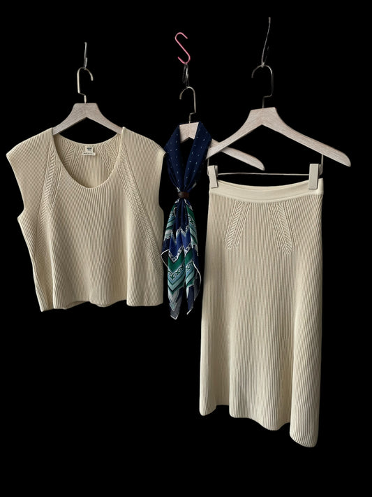 FURSTENBERG Vintage Navy Blue Abstract Cotton Scarf (83 cm by 83 cm) Hand rolled Hem.