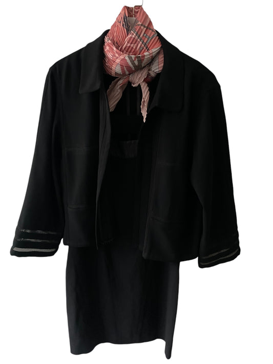 ‘MECANIQUE du TEMPS’ HERMES Vintage Pleated Silk Scarf designed by Loic Dubigeon.