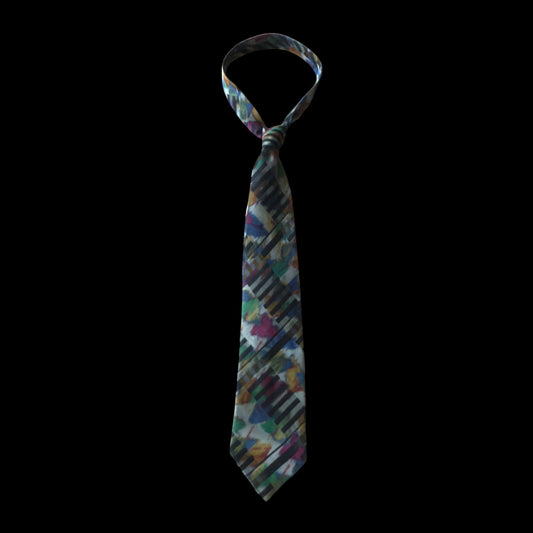 Vintage Grey Arty Silk Tie by PAUL SMITH (9.2 cm by 150.2 cm)