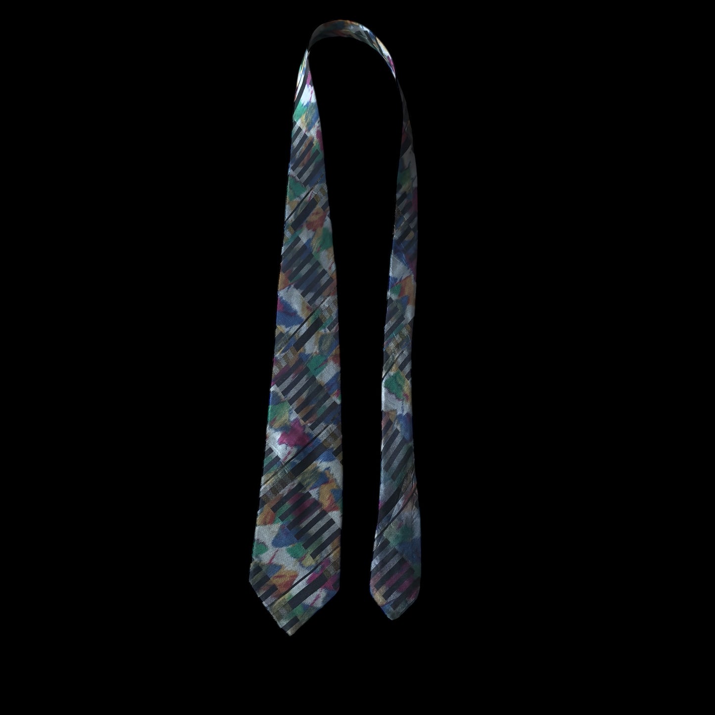 Vintage Grey Arty Silk Tie by PAUL SMITH (9.2 cm by 150.2 cm)