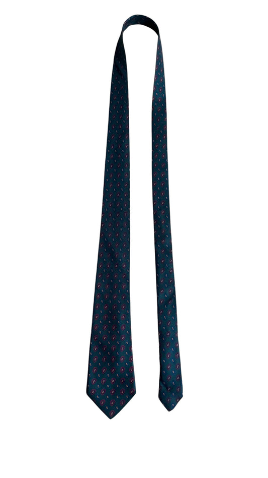 LONDON HOUSE by Rubinacci Vintage Printed Wool Tie.