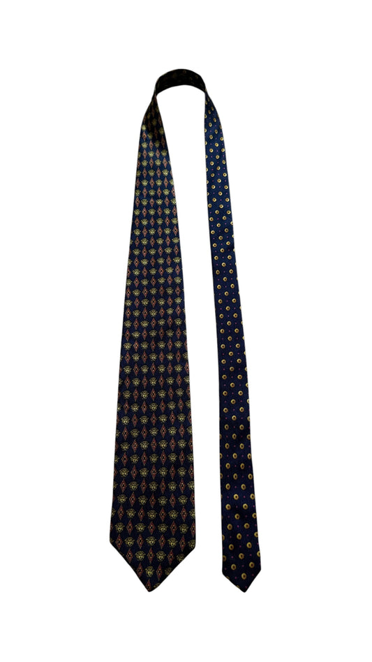 GIANNI VERSACE Vintage Printed Silk Tie.