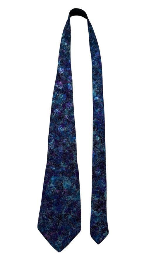 BRIONI Vintage Printed Crepe Silk Jacquard Tie.