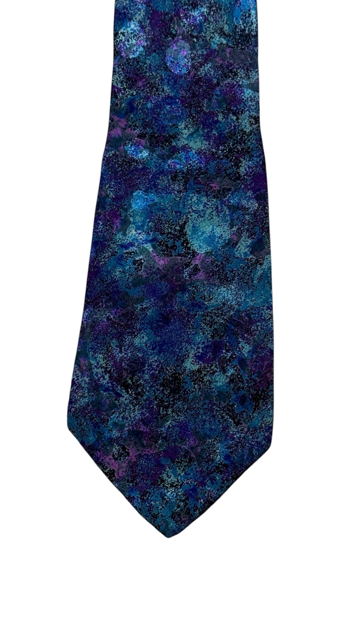 BRIONI Vintage Printed Crepe Silk Jacquard Tie.