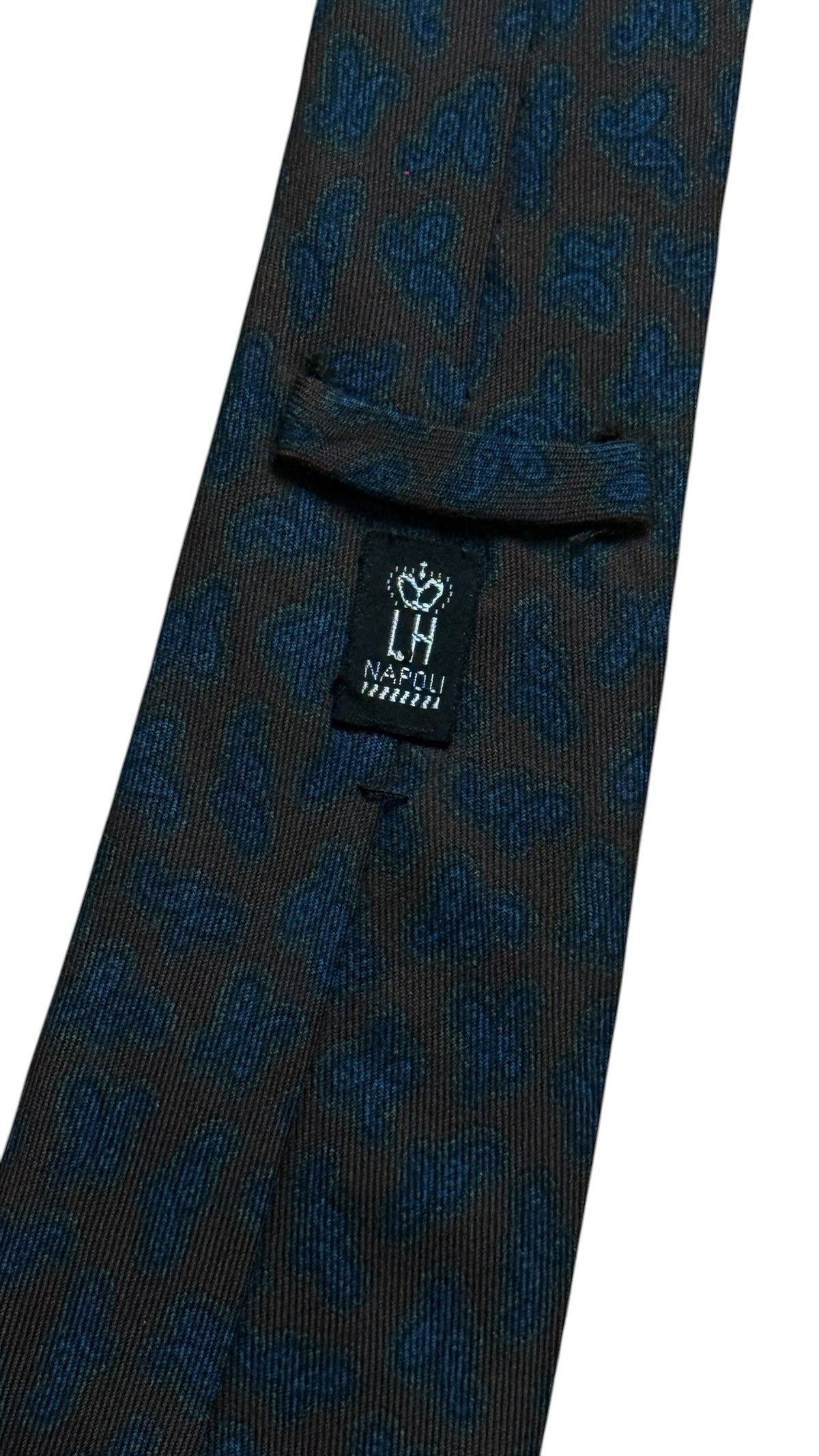 LONDON HOUSE Vintage Printed Paisley Wool Tie. Rucinacci