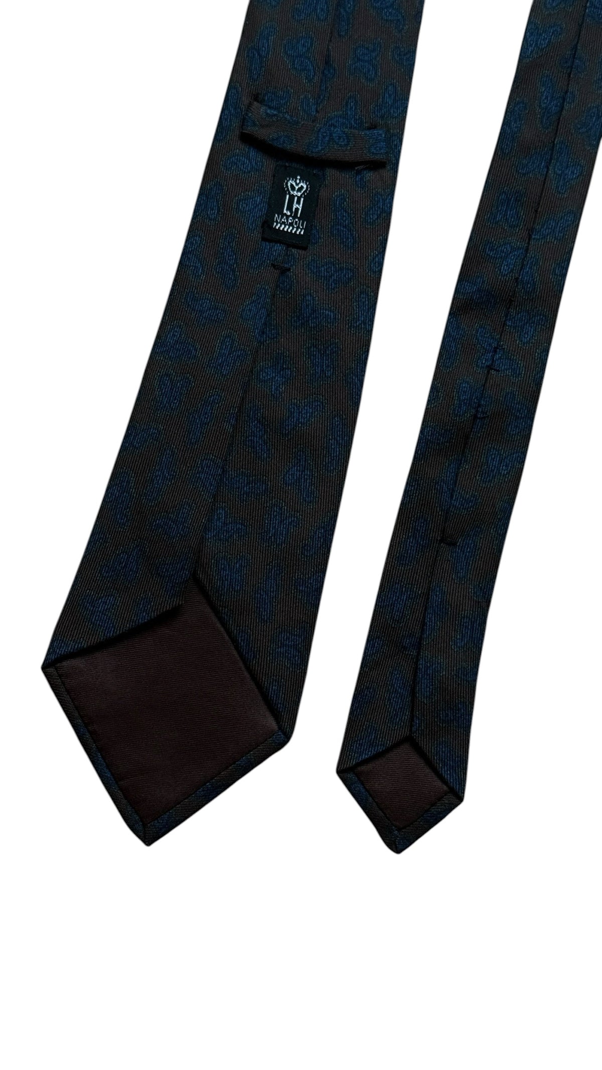 LONDON HOUSE Vintage Printed Paisley Wool Tie. Rucinacci