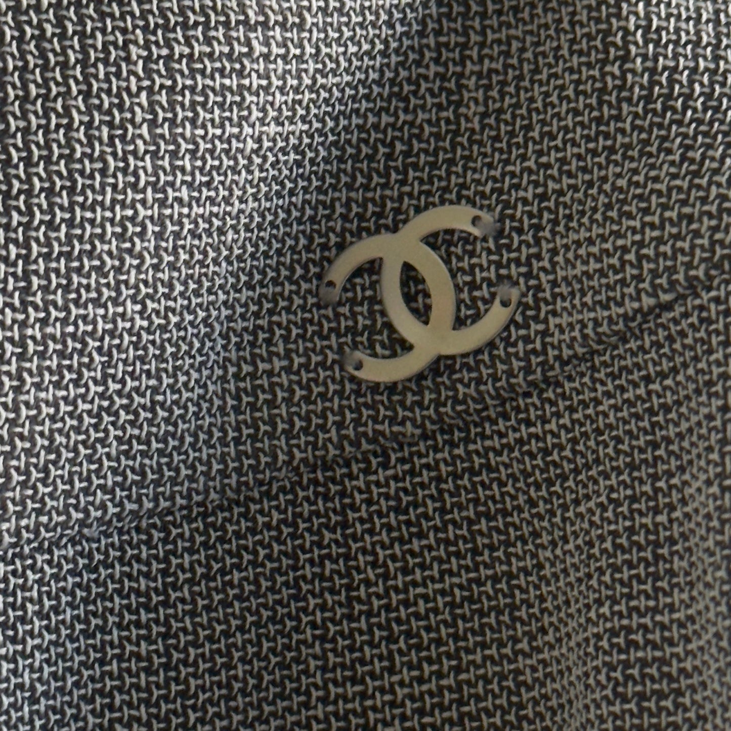 CHANEL Vintage Grey Top/Skirt Set . Size 36 (Extra Small).