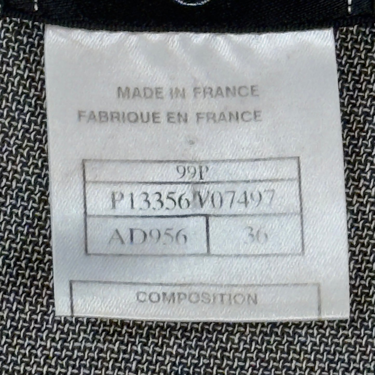 CHANEL Vintage Grey Top/Skirt Set . Size 36 (Extra Small).