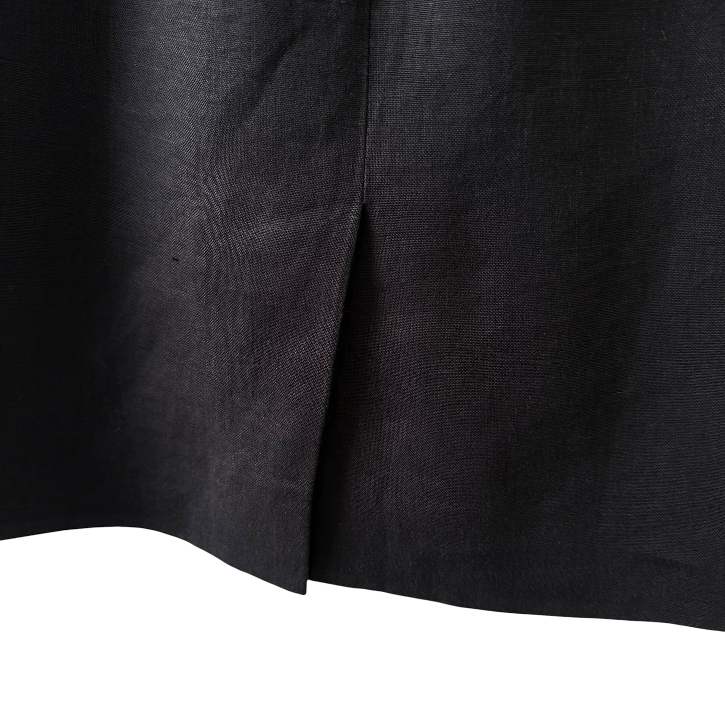 KENZO Vintage Black Linen Skirt.