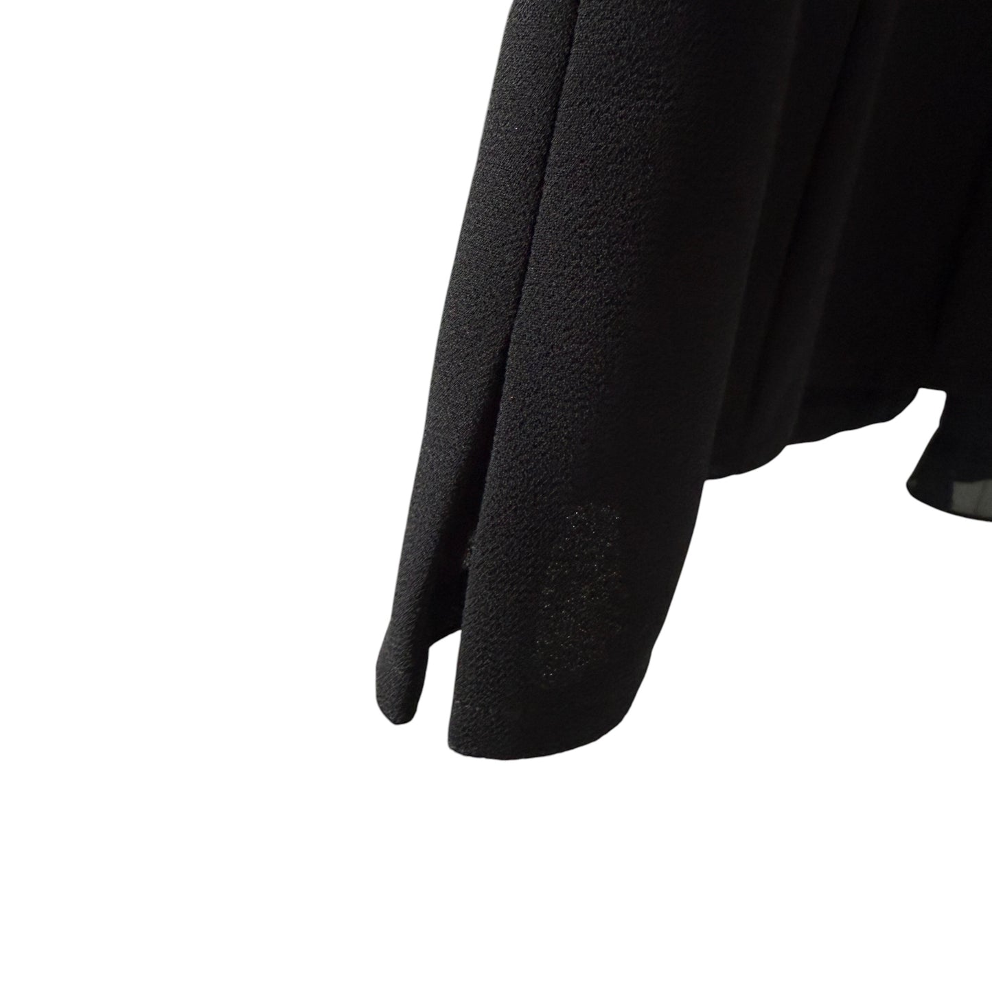 EDGAR VOS Vintage Black Ruffled Long Sleeves Jacket/Blouse.