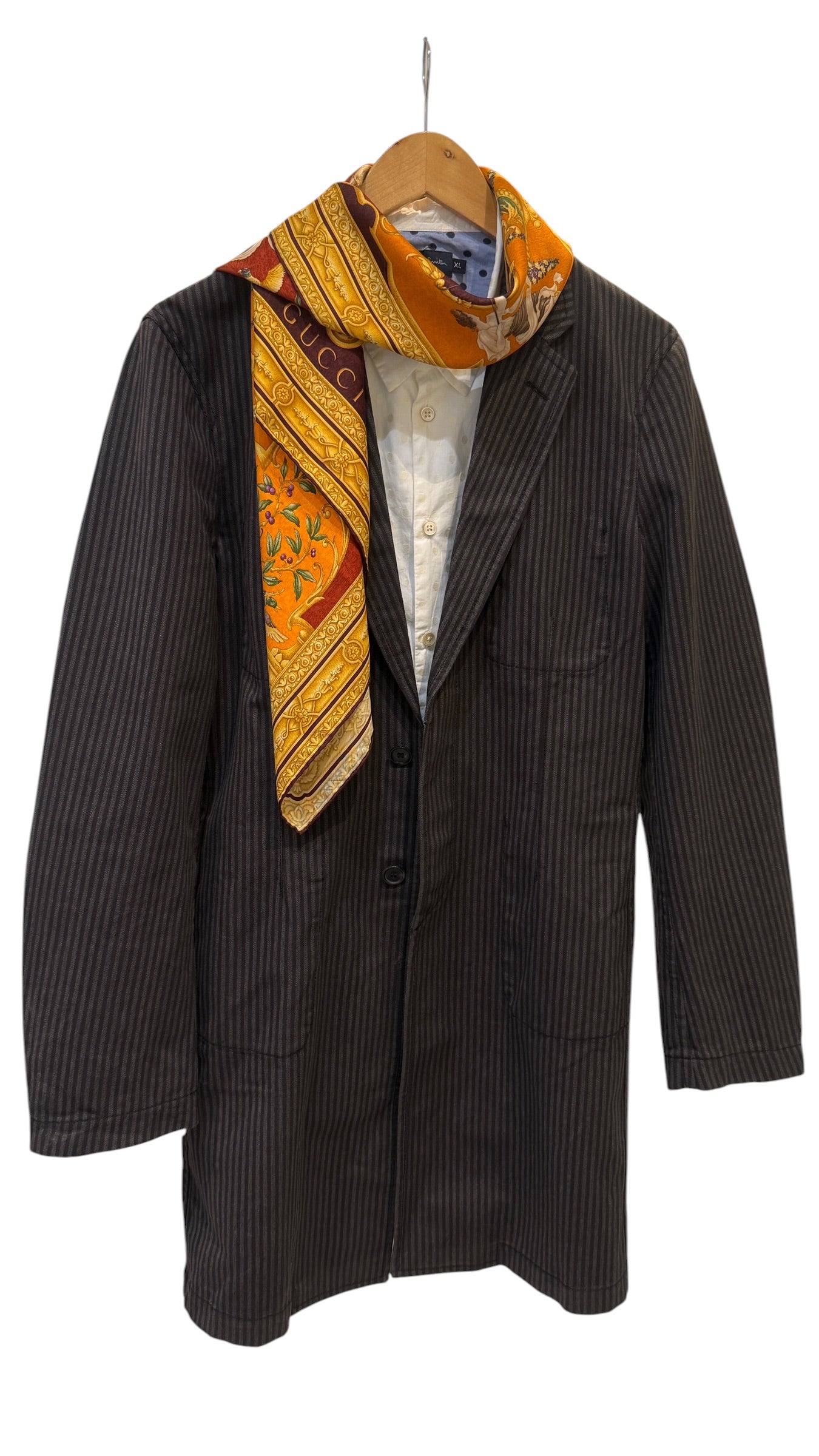 GUCCI Diana vintage silk scarf.