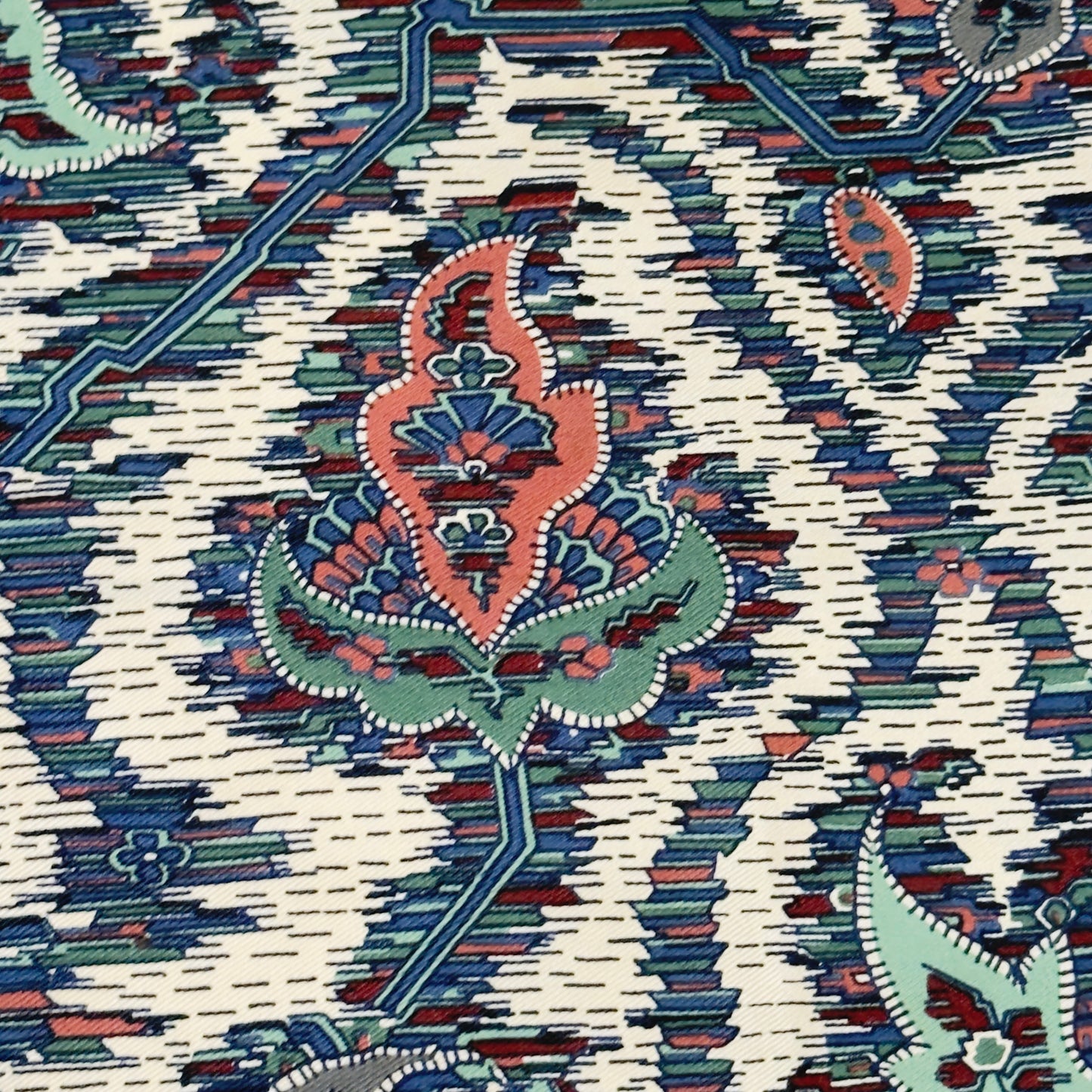 LIBERTY Vintage Purple Blue Floral Silk Neckerchief Scarf (69 cm by 68 cm) hand rolled hem