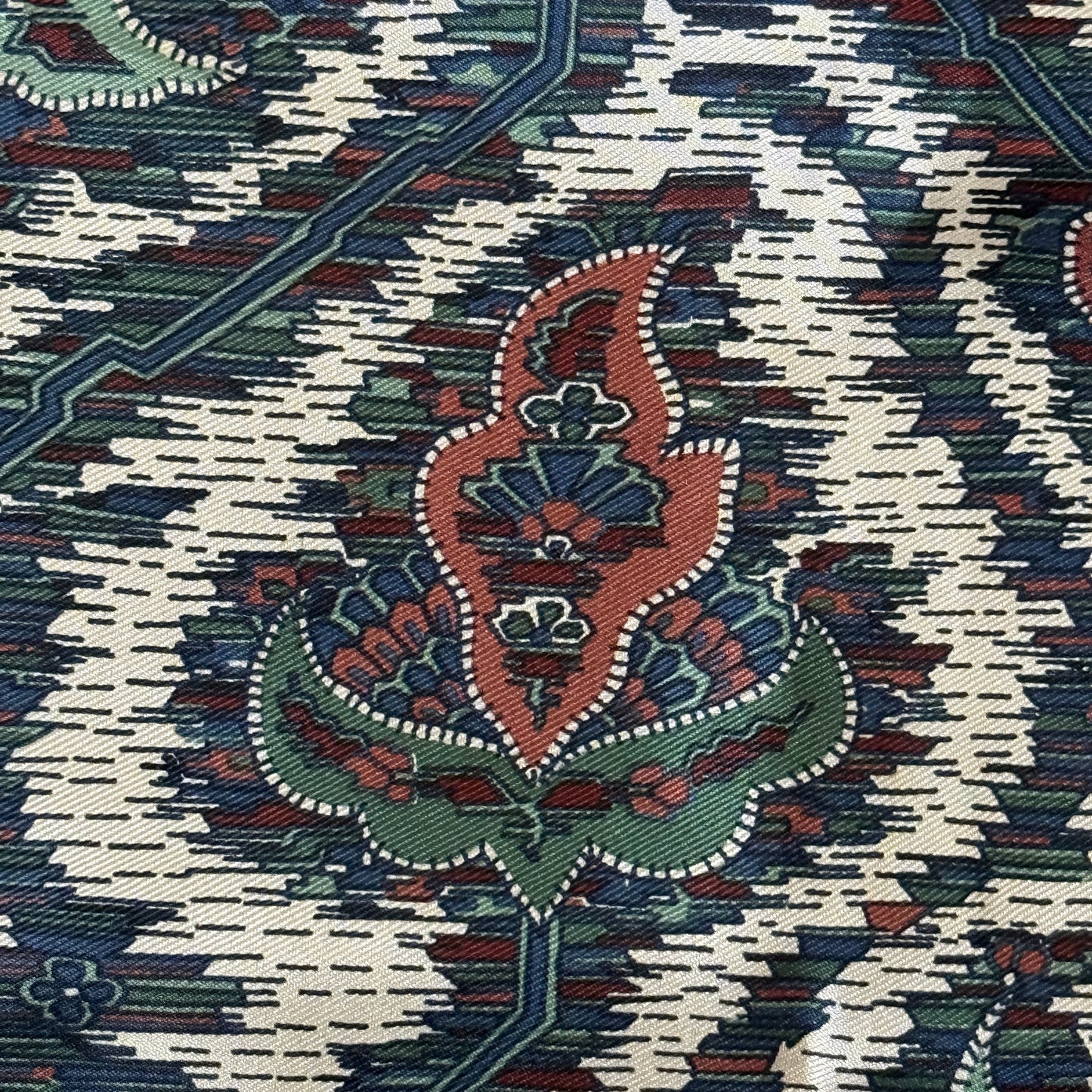 LIBERTY Vintage Purple Blue Floral Silk Neckerchief Scarf (69 cm by 68 cm) hand rolled hem