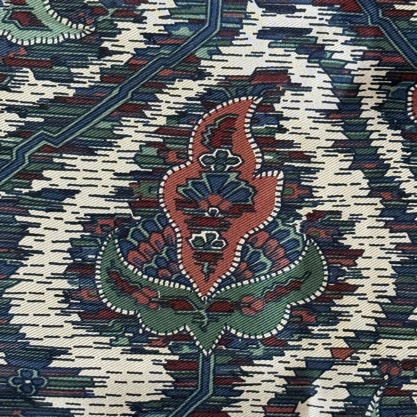 LIBERTY Vintage Purple Blue Floral Silk Neckerchief Scarf (69 cm by 68 cm) hand rolled hem