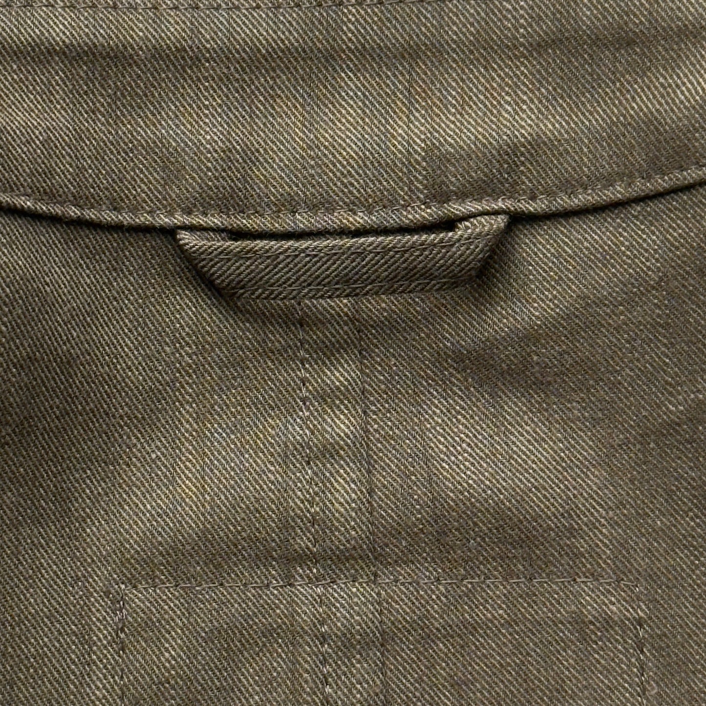 Y’s (YOHJI YAMAMOTO) Vintage Khaki Green Short Sleeve Lightweight Jacket.