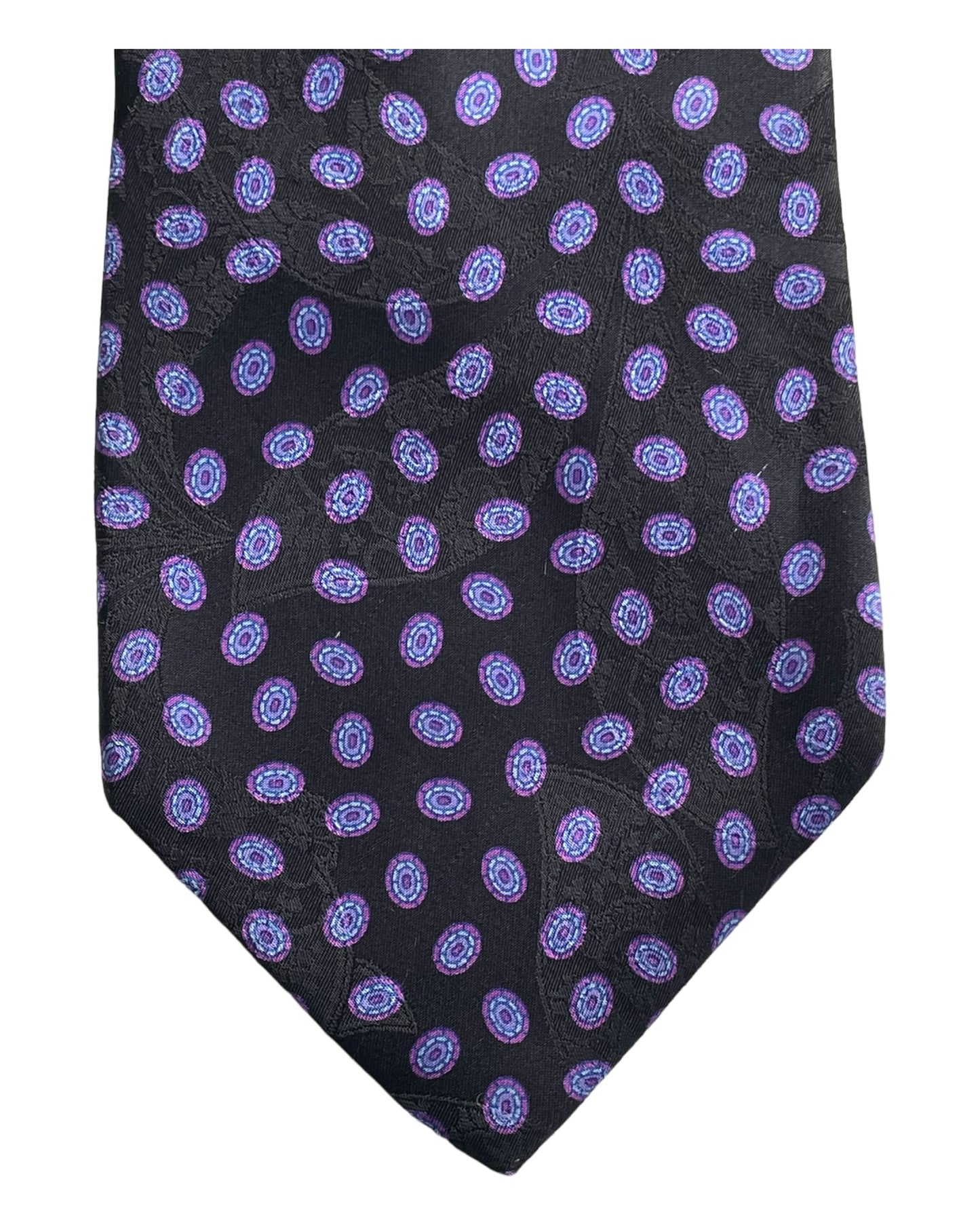 Bijan vintage crepe silk jacquard tie