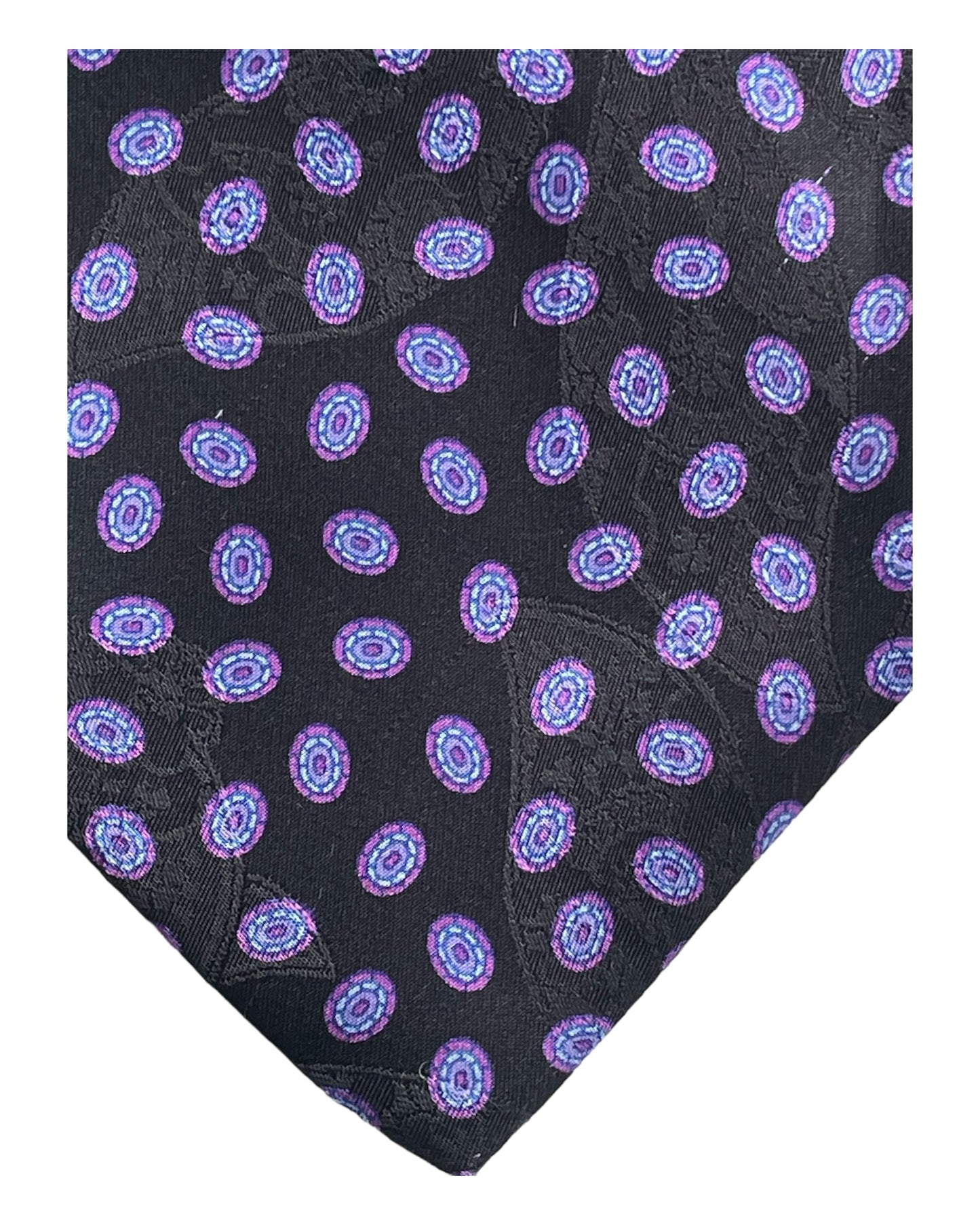 Bijan vintage crepe silk jacquard tie