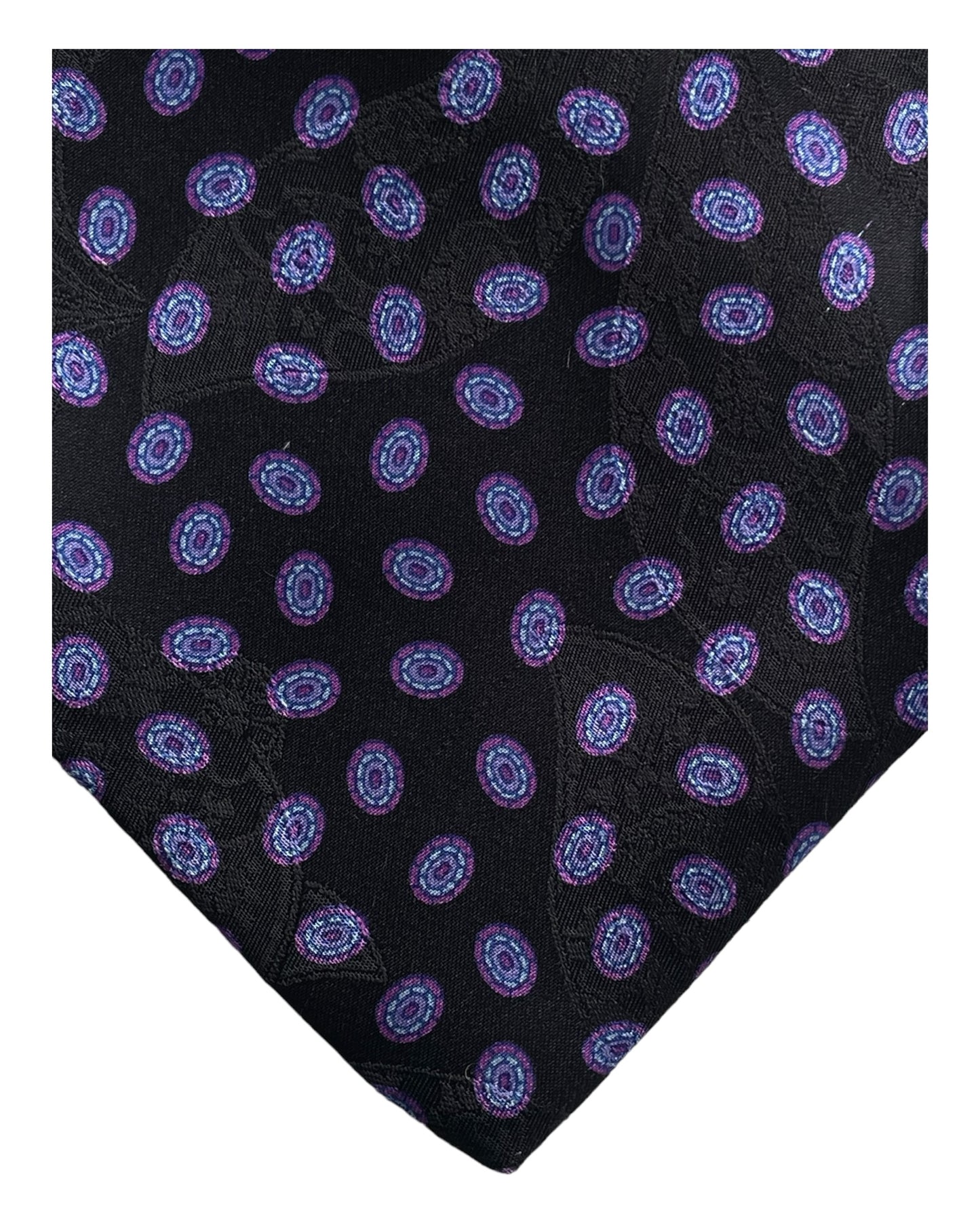 Bijan vintage crepe silk jacquard tie