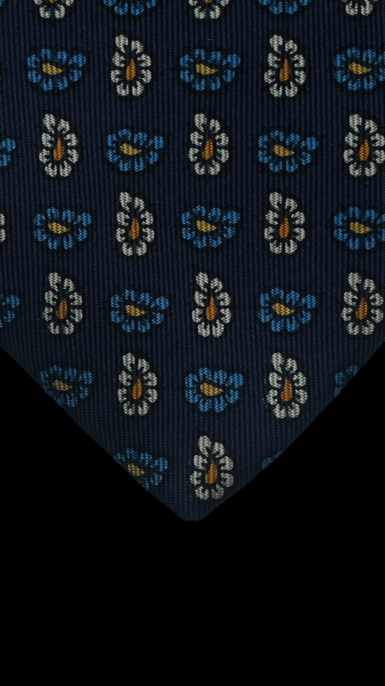 DRAKE’S Vintage navy-blue paisley silk tie (10 cm by 150 cm)