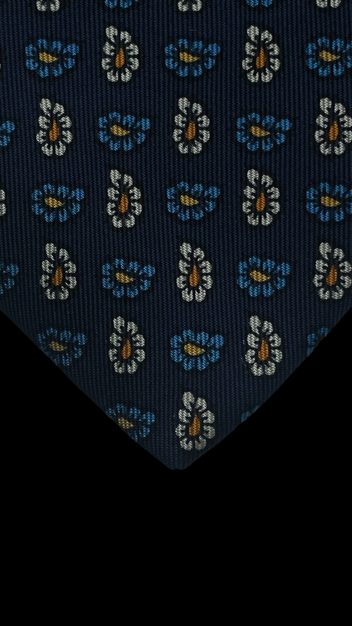 DRAKE’S Vintage navy-blue paisley silk tie (10 cm by 150 cm)