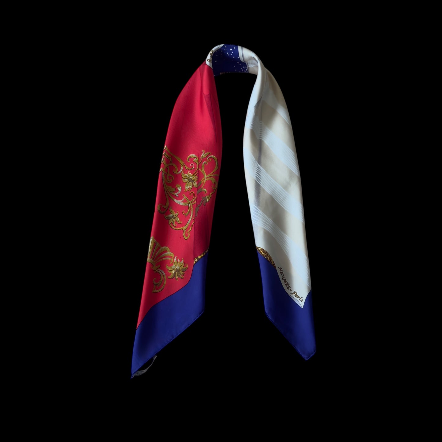 HERMES Vintage Silk Scarf. (‘’Souvenirs de Paris’’ designed by Hilton McConnico)