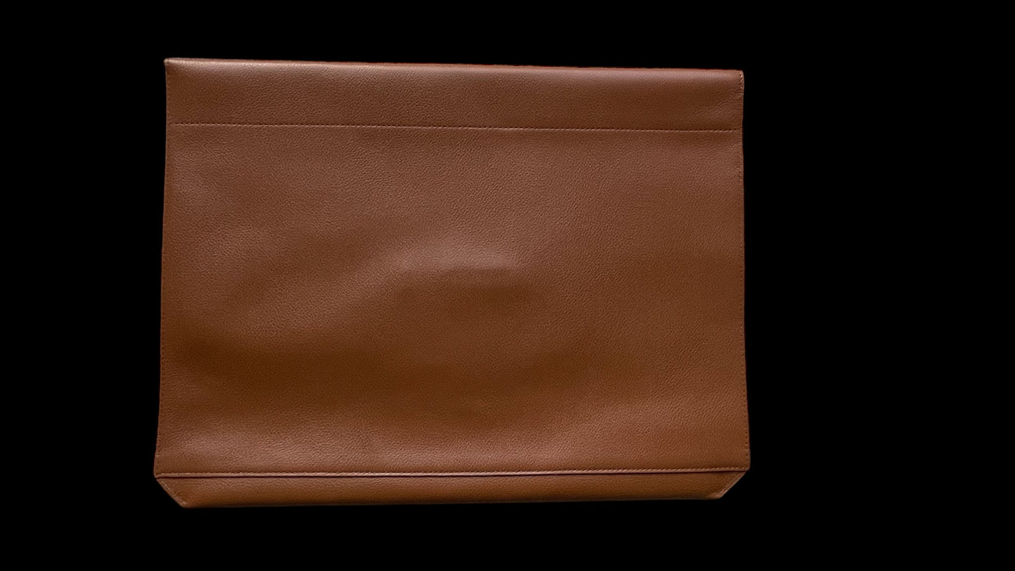 DELVAUX Vintage Tan Leather Laptop Folder Bag (0.5-5 cm by 28.5 cm by 38 cm)