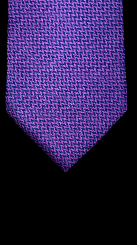 Crepe Silk Vintage Tie by  Ermenegildo Zegna (8.7 cm by 143 cm) Medium front size