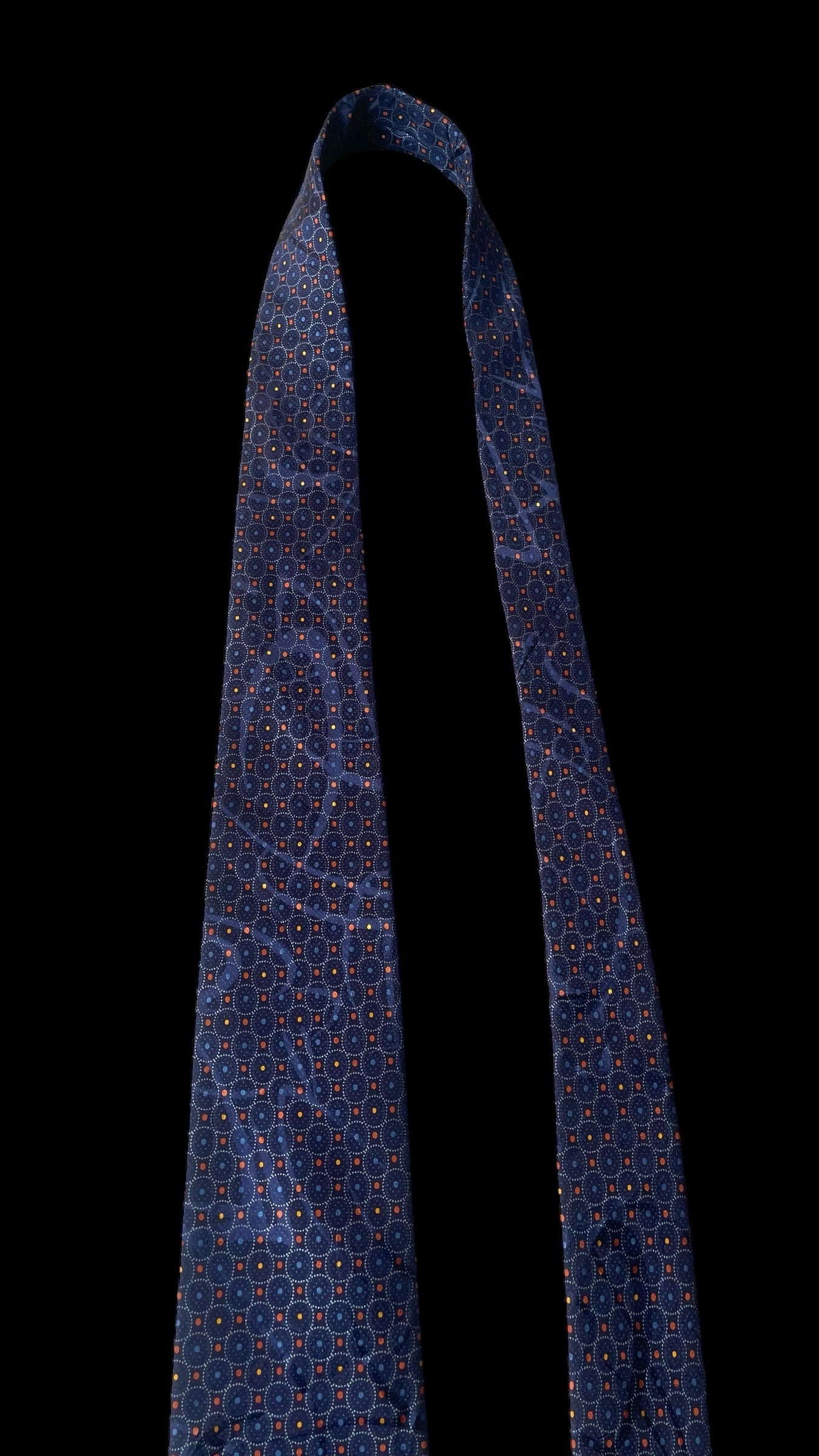 Vintage dark purple crepe silk jacquard tie by BRIONI (9 cm by 153.5 cm)