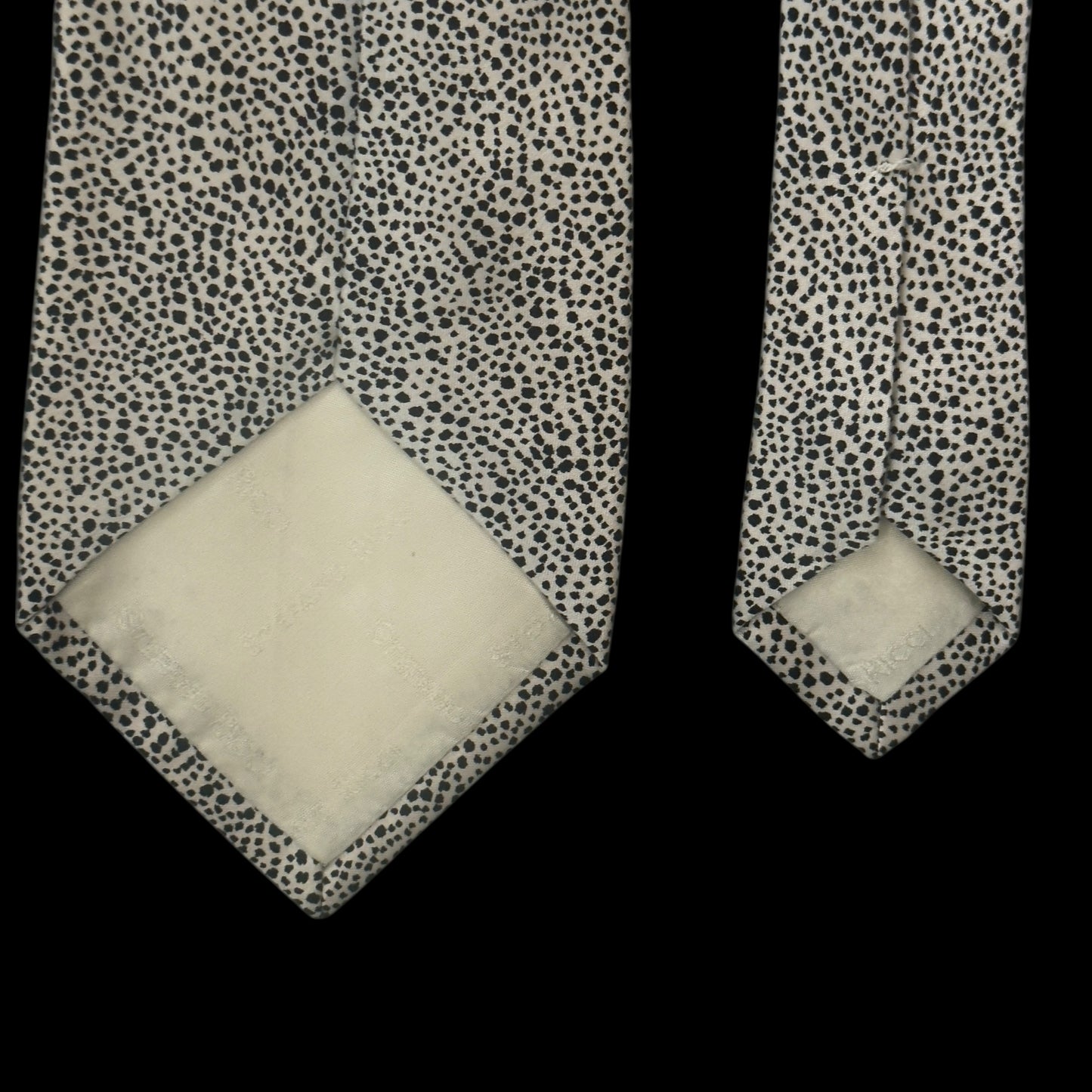 STEFANO RICCI for Park Lane Collection Vintage Silver Dots Silk Tie (8.6 cm by 147.3 cm)  Medium Front