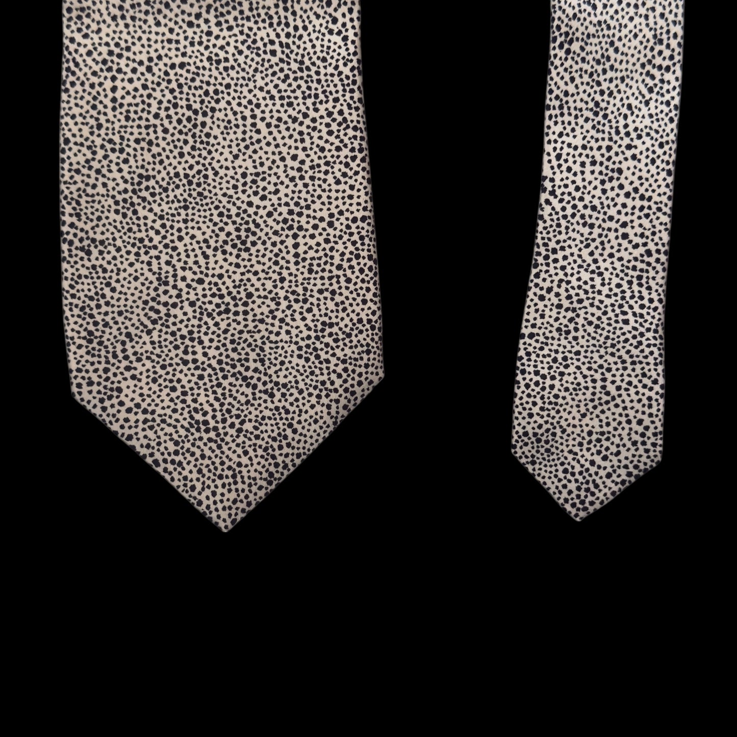 STEFANO RICCI for Park Lane Collection Vintage Silver Dots Silk Tie (8.6 cm by 147.3 cm)  Medium Front