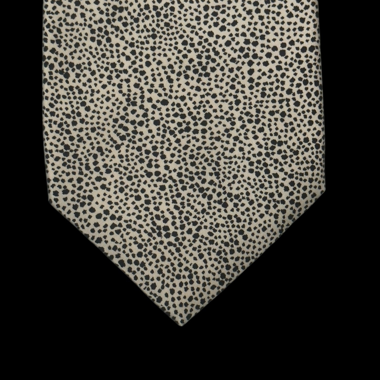 STEFANO RICCI for Park Lane Collection Vintage Silver Dots Silk Tie (8.6 cm by 147.3 cm)  Medium Front