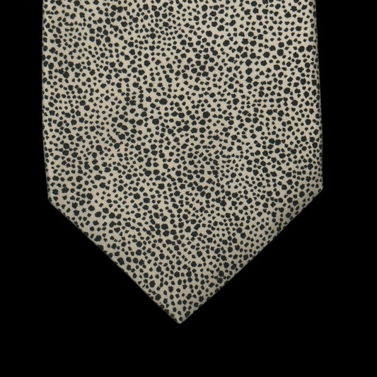 STEFANO RICCI for Park Lane Collection Vintage Silver Dots Silk Tie (8.6 cm by 147.3 cm)  Medium Front