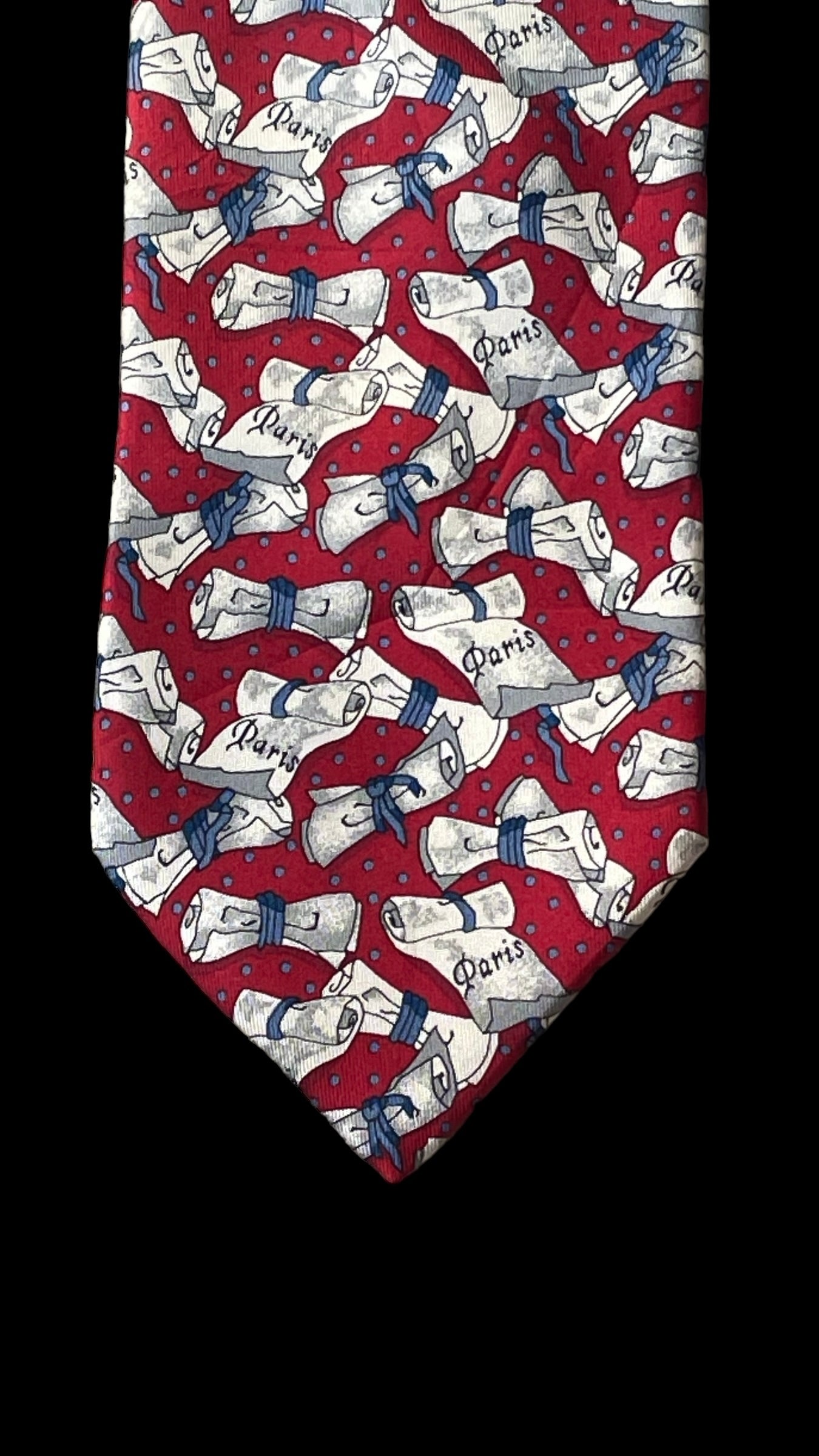 Novelty vintage silk tie by CHLOE (9.1 cm by 150 cm)