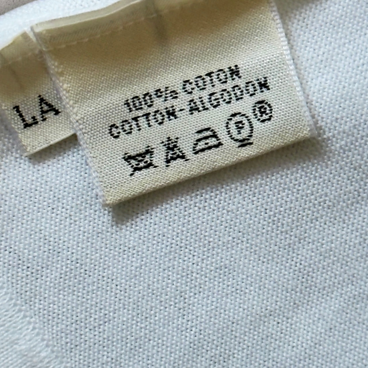 HERMES Vintage White Cotton Tank Top. Size S (Small/Medium Body fitted).