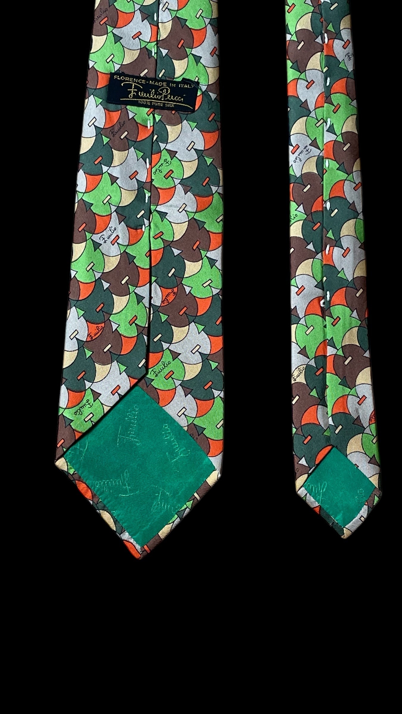 Vintage Psychedelic Silk Tie  by EMILIO PUCCI (8.4 cm by 133 cm) Medium Front Size