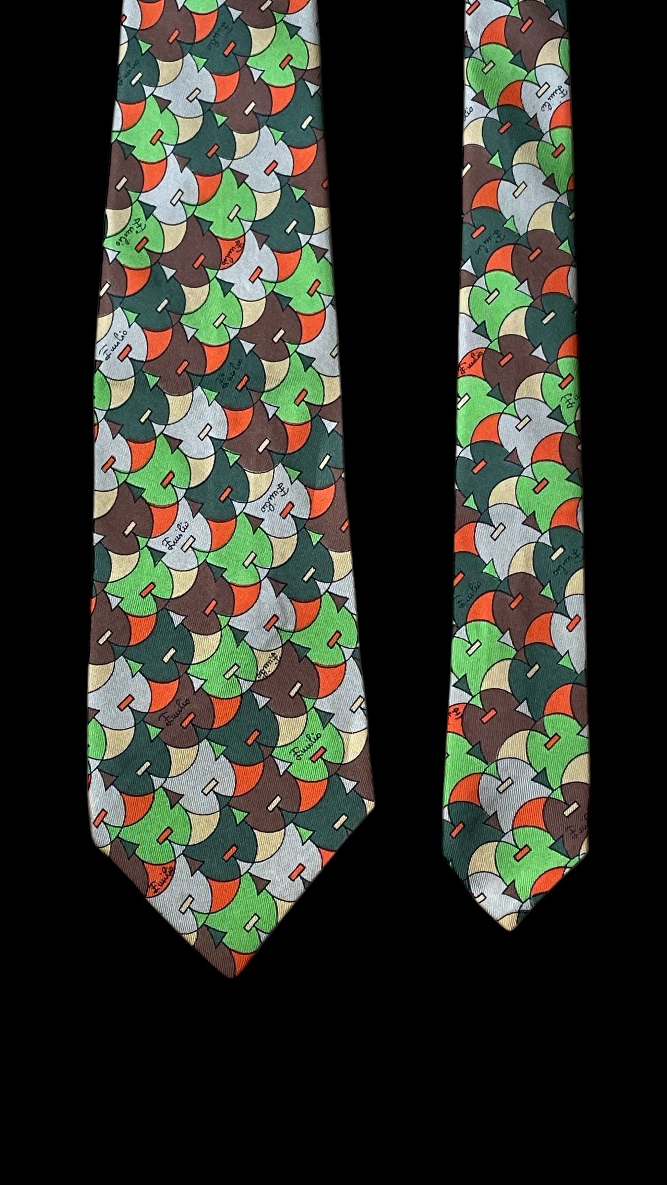 Vintage Psychedelic Silk Tie  by EMILIO PUCCI (8.4 cm by 133 cm) Medium Front Size