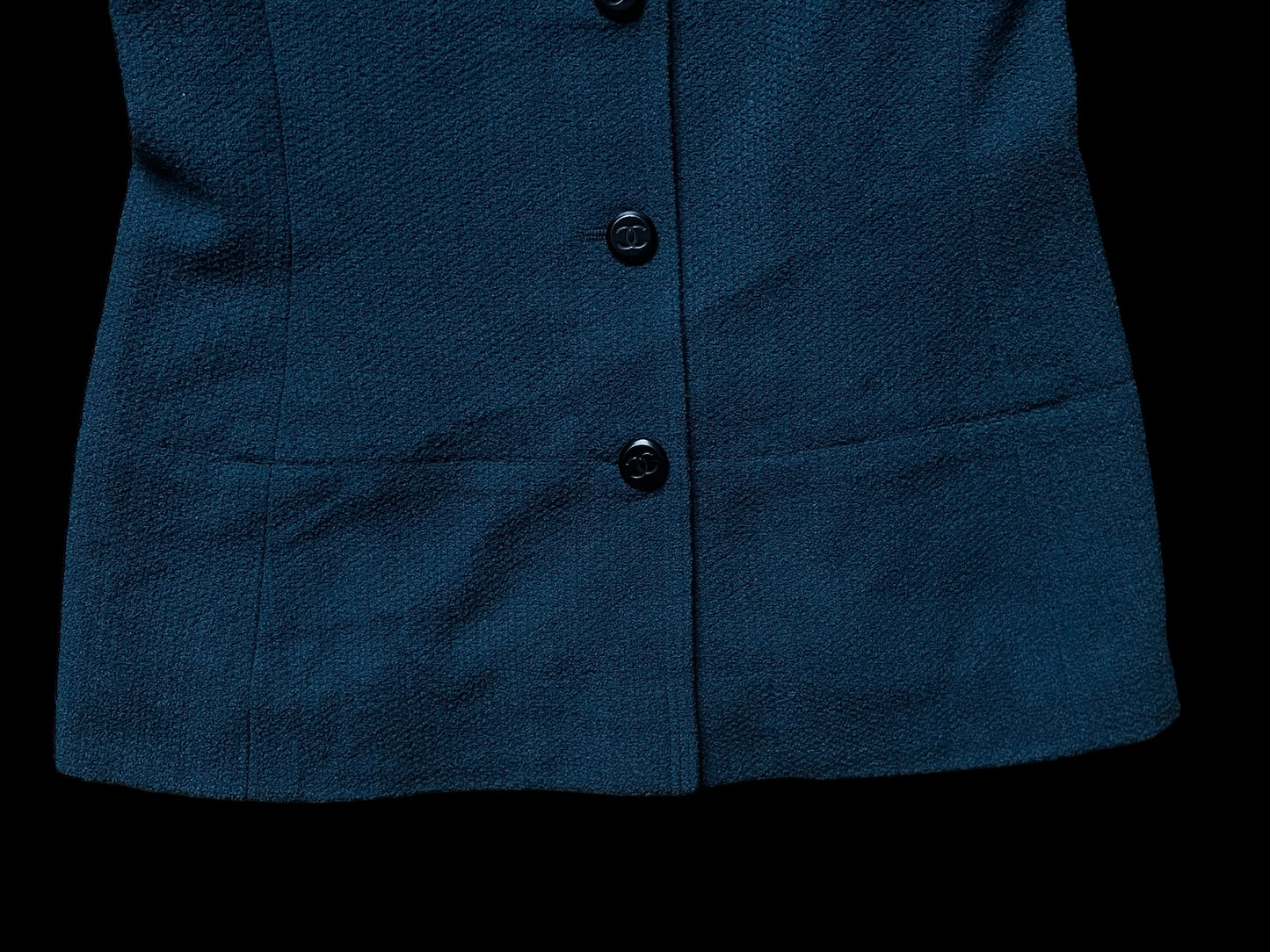 CHANEL Vintage Dark Green Skirt Suit. Size 36 (Extra Small).